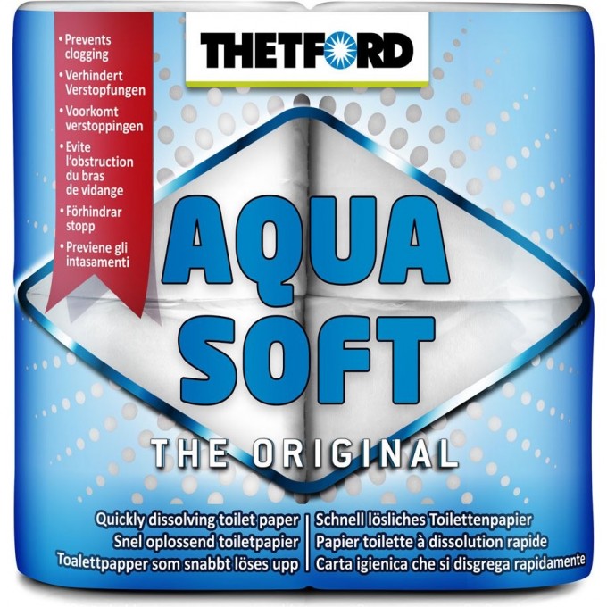 Бумага для биотуалета THETFORD AQUA SOFT (4 шт,растворимая) 202240